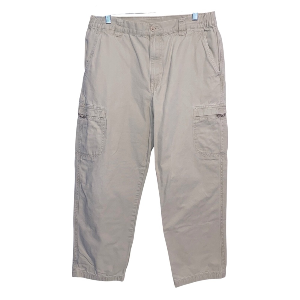 Vintage LL Bean Pants Mens 34X29 Cargo Pockets Cotton Canvas Outdoor Gorpcore